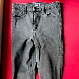Abercrombie light black denim skinny jeans